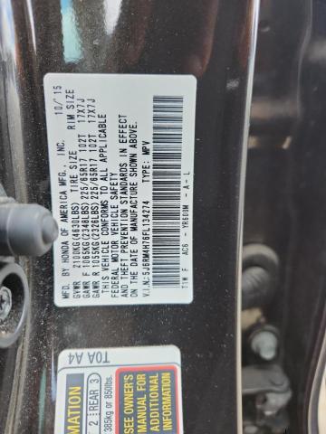 2015 HONDA CR-V EXL 5J6RM4H76FL134274