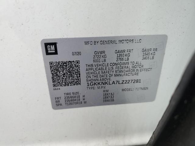 2020 GMC ACADIA SLE 1GKKNKLA7LZ227281