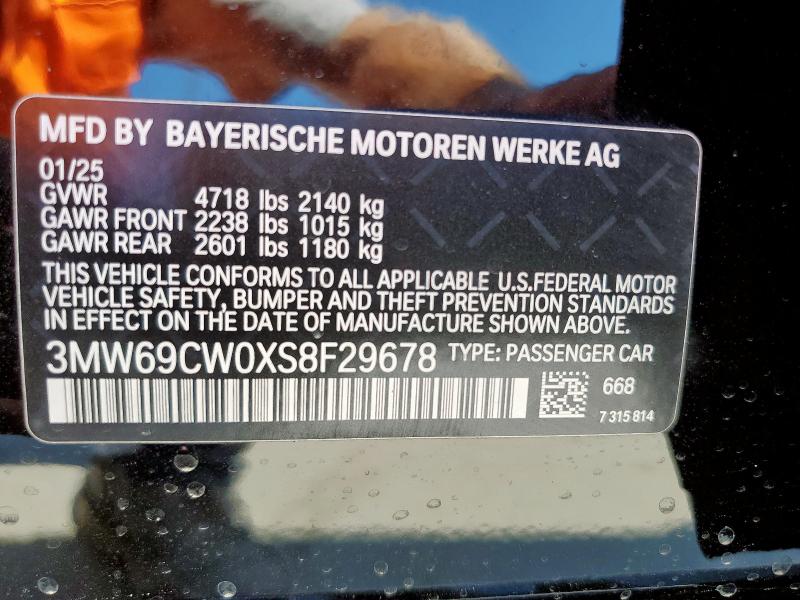 2025 BMW 330I 3MW69CW0XS8F29678