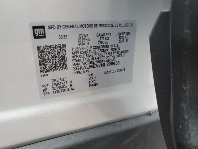2022 GMC TERRAIN SLE 3GKALMEV7NL206938