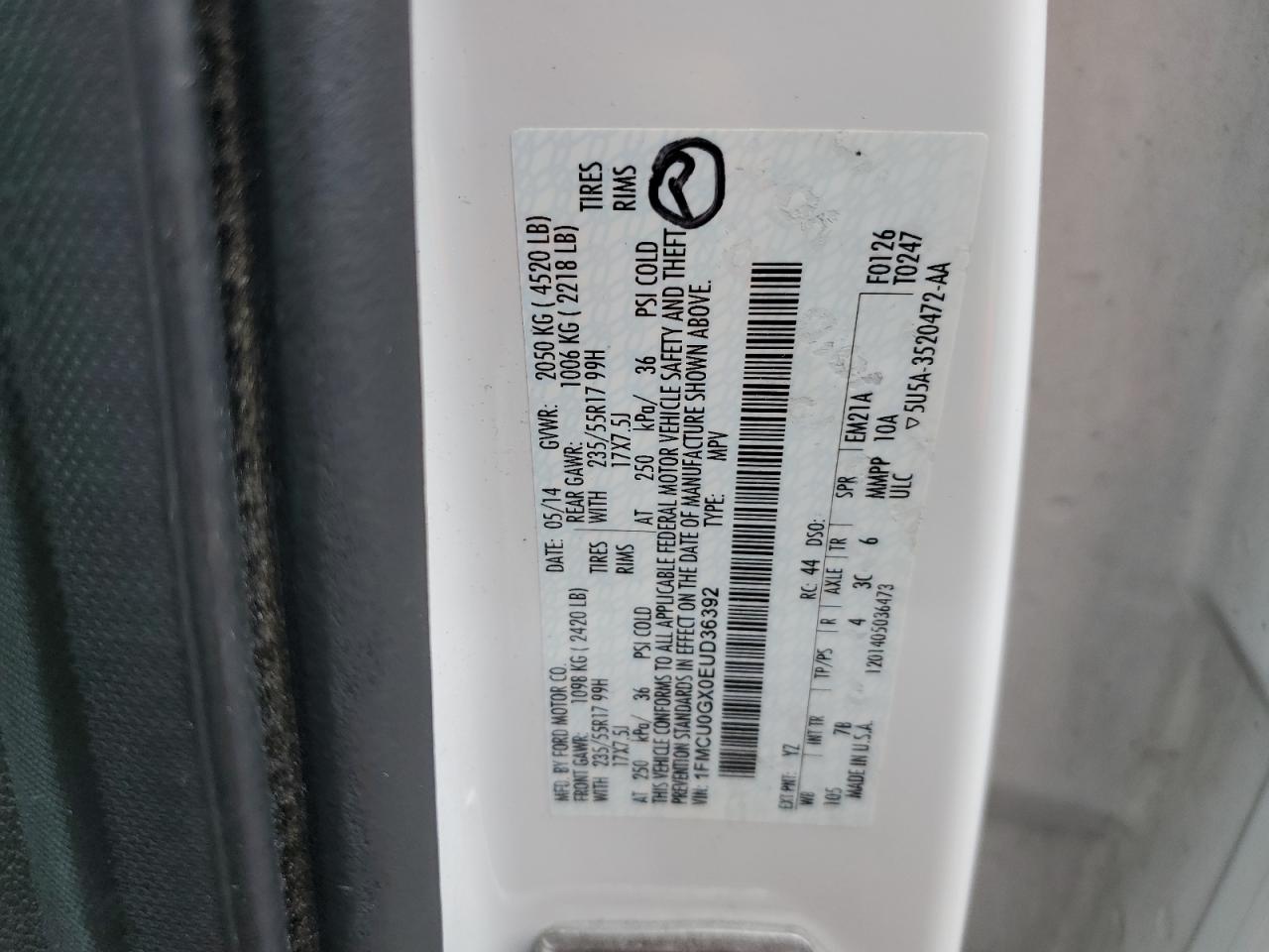 Ford Escape se 2014