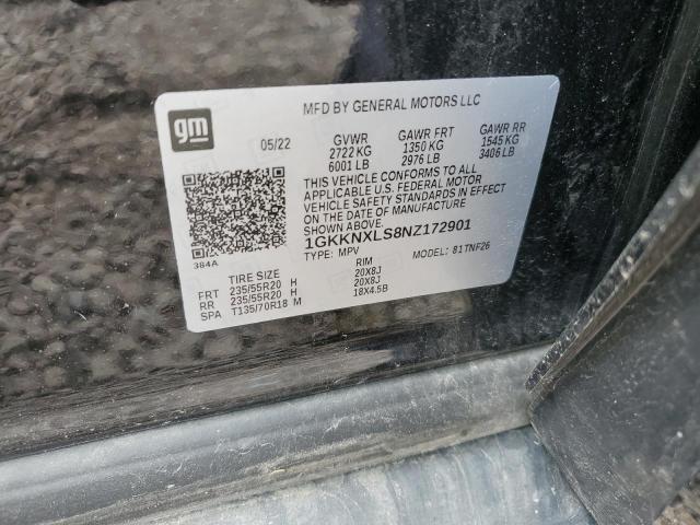 2022 GMC ACADIA DEN 1GKKNXLS8NZ172901