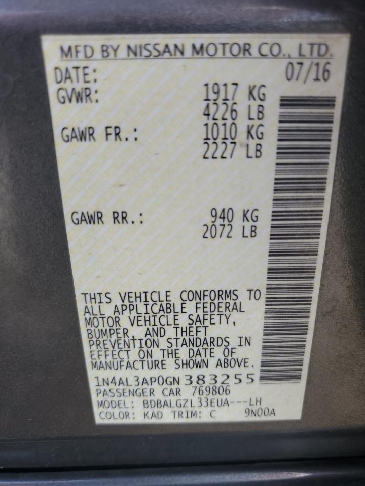 Nissan Altima 2.5 2016