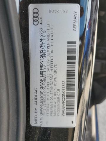 2016 AUDI A6 PREMIUM WAUGFAFC2GN077323