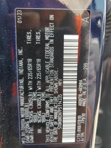 5tdkbrch7ps114335 - 2023 Toyota highlander hybrid xle - #59332725