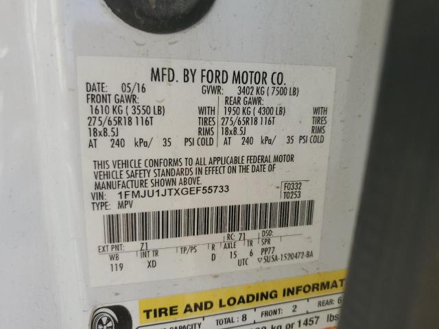 2016 FORD EXPEDITION - 1FMJU1JTXGEF55733