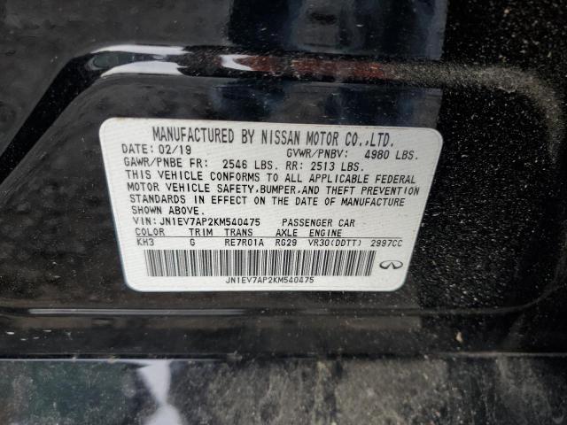 2019 INFINITI Q50 LUXE JN1EV7AP2KM540475