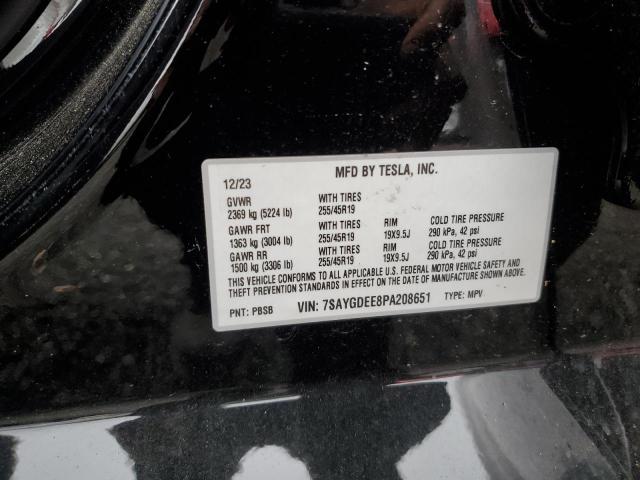 2023 TESLA MODEL Y 7SAYGDEE8PA208651