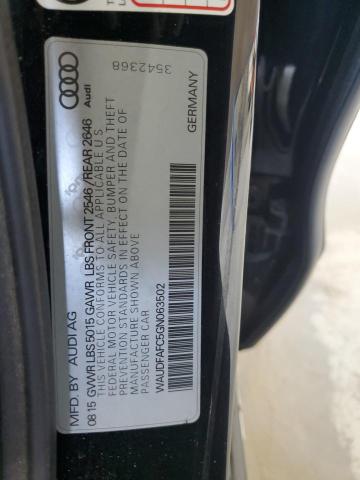 2016 AUDI A6 PREMIUM WAUDFAFC5GN063502
