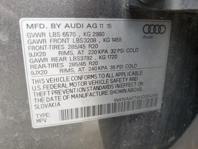 2017 AUDI Q7 PRESTIG WA1VAAF74HD004340