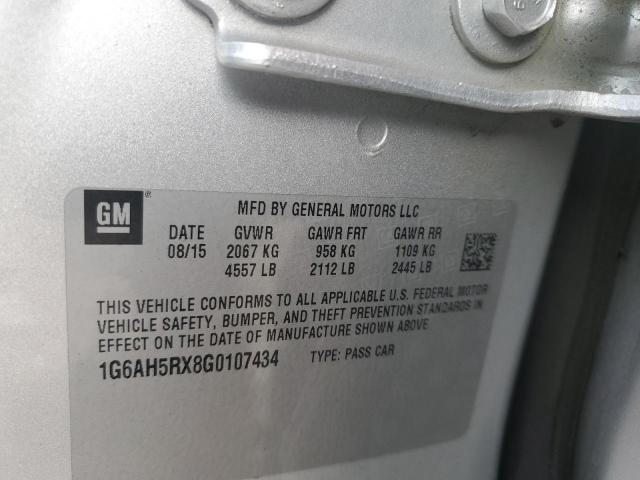 2016 CADILLAC ATS LUXURY 1G6AH5RX8G0107434