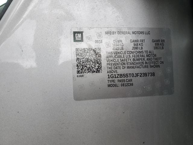 2018 CHEVROLET MALIBU LS - 1G1ZB5ST0JF239738