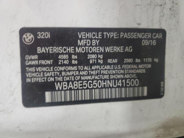 2017 BMW 320 XI WBA8E5G50HNU41500