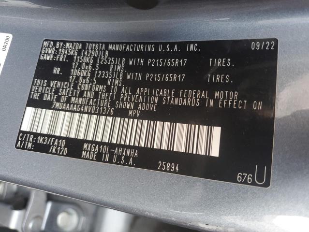 2022 TOYOTA COROLLA CR - 7MUAAAAG4NV031376