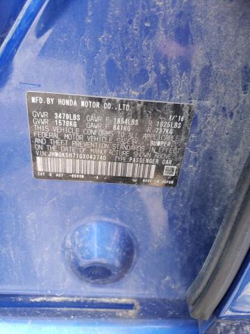2016 HONDA FIT EX - JHMGK5H71GX043740