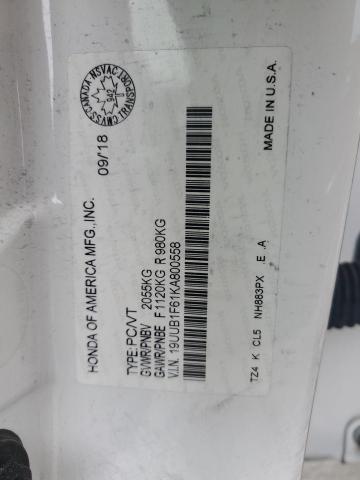 2019 ACURA TLX TECHNO 19UUB1F61KA800558