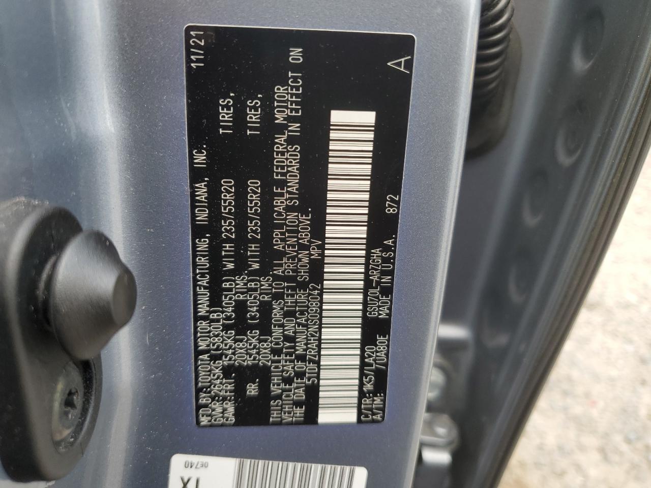 Toyota Highlander 2022