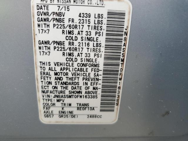 2015 NISSAN ROGUE SELE - JN8AS5MT0FW163385