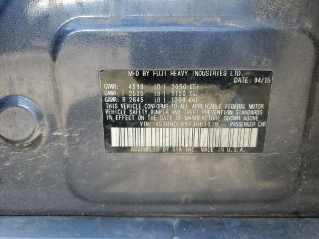 2015 SUBARU LEGACY 2.5 - 4S3BNBL68F3063019