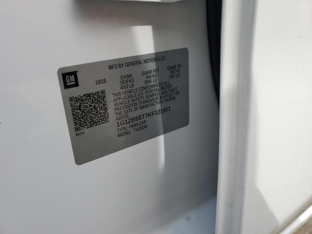2019 CHEVROLET MALIBU LS 1G1ZB5ST7KF121851