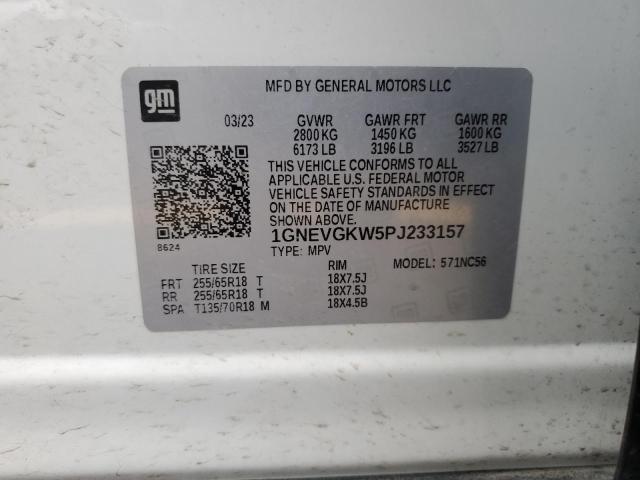 2023 CHEVROLET TRAVERSE L - 1GNEVGKW5PJ233157