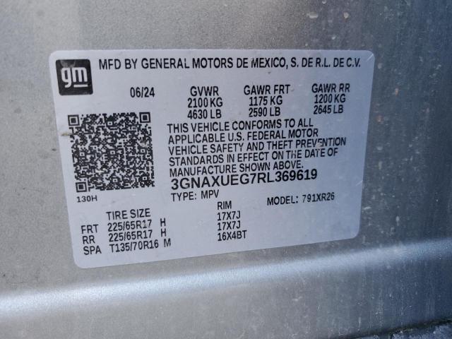 2024 CHEVROLET EQUINOX LT - 3GNAXUEG7RL369619