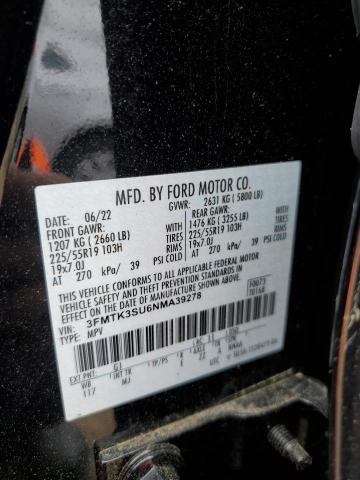 2022 FORD MUSTANG MA 3FMTK3SU6NMA39278