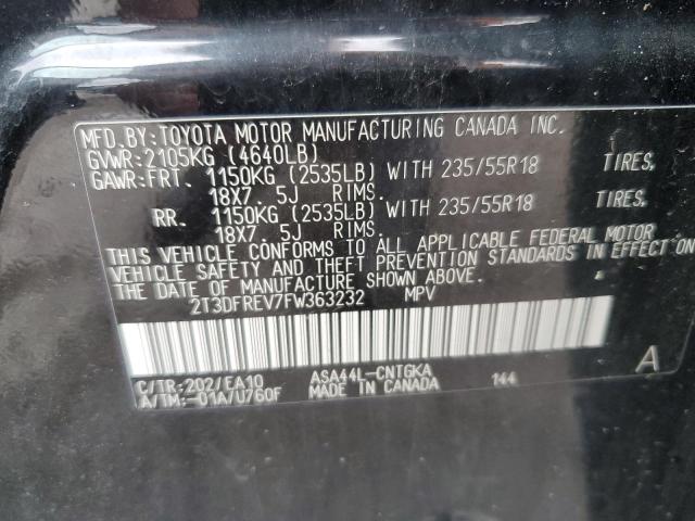 2015 TOYOTA RAV4 LIMIT - 2T3DFREV7FW363232