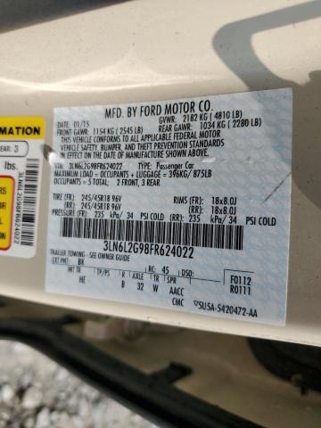 2015 LINCOLN MKZ 3LN6L2G98FR624022