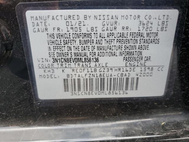 2021 NISSAN VERSA SV 3N1CN8EV0ML856136