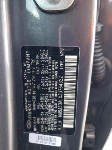 2018 HYUNDAI TUCSON SPO KM8J33ALXJU764322