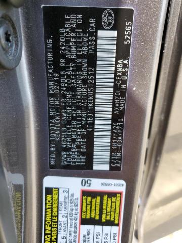 2019 TOYOTA CAMRY LE 4T1B31HK6KU512512