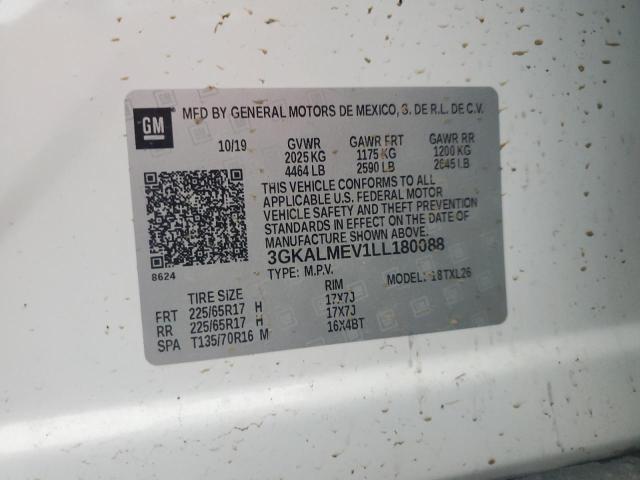 2020 GMC TERRAIN SLE 3GKALMEV1LL180088