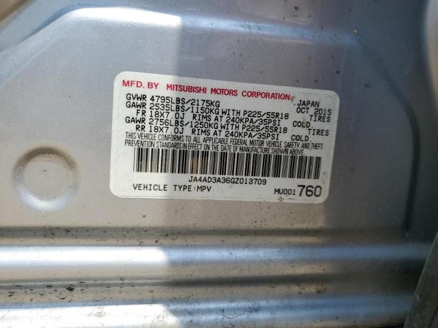 2016 MITSUBISHI OUTLANDER - JA4AD3A36GZ013709