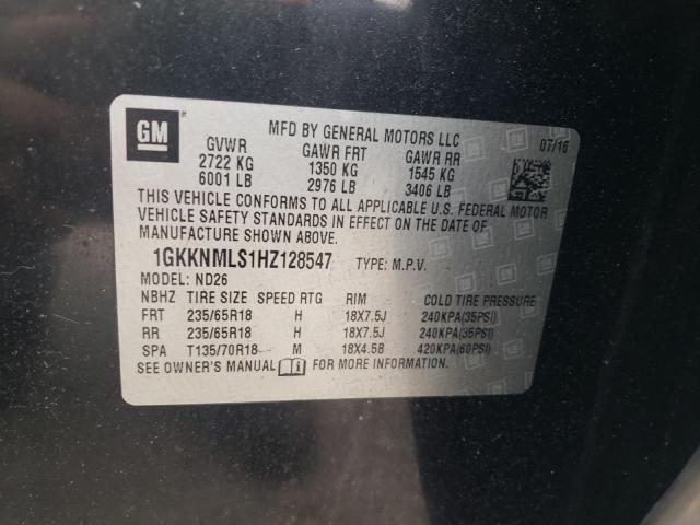 2017 GMC ACADIA SLT-1 1GKKNMLS1HZ128547