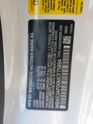 2021 BMW 430I - WBA53AP06MCF75894