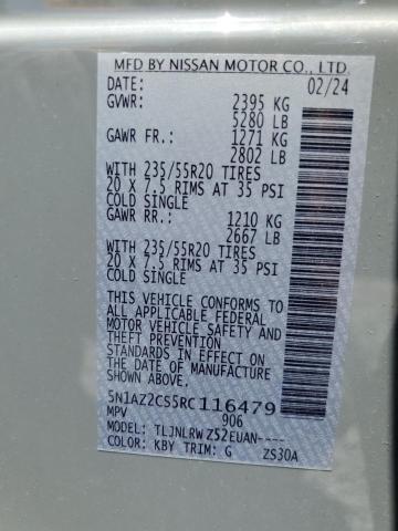 2024 NISSAN MURANO SL 5N1AZ2CS5RC116479