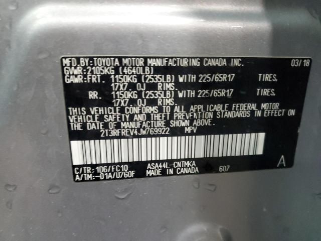 2018 TOYOTA RAV4 ADVEN 2T3RFREV4JW769922