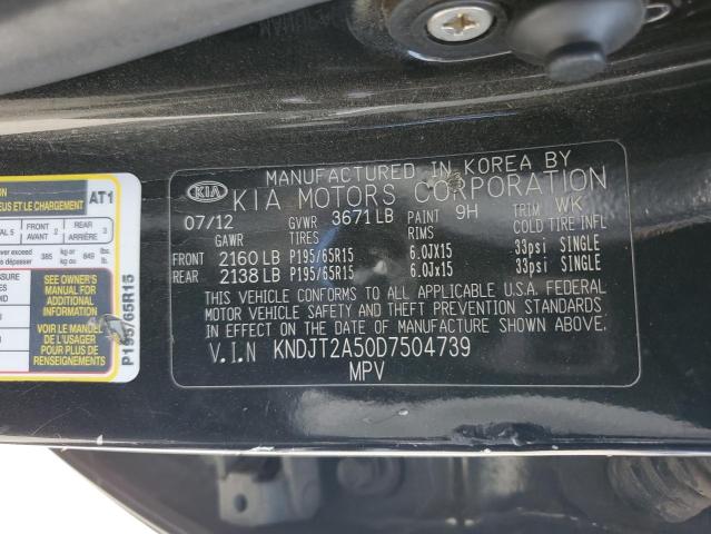 2013 KIA SOUL - KNDJT2A50D7504739