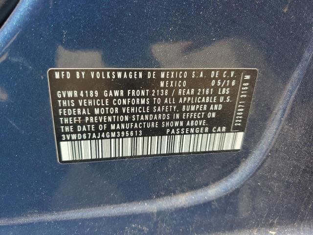 2016 VOLKSWAGEN JETTA SE - 3VWD67AJ4GM395613