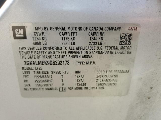 2016 GMC TERRAIN SL - 2GKALMEK9G6293173