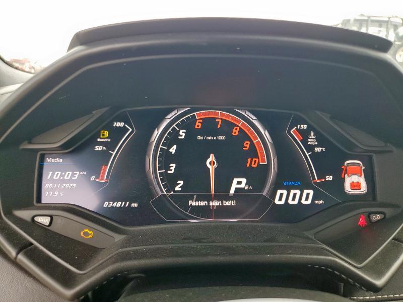 2016 LAMBORGHINI HURACAN ZHWUR1ZF3GLA05085