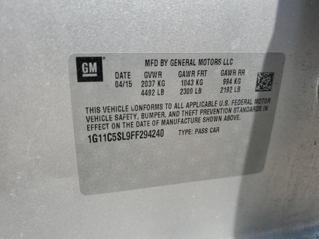 2015 CHEVROLET MALIBU 1LT 1G11C5SL9FF294240