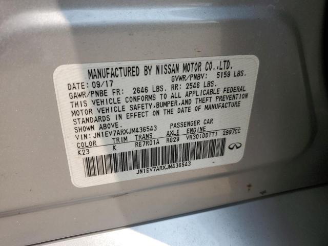 2018 INFINITI Q50 LUXE JN1EV7ARXJM436543