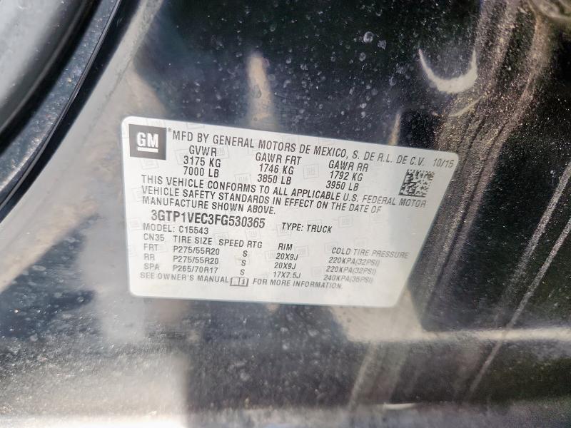 2015 GMC SIERRA C15 3GTP1VEC3FG530365