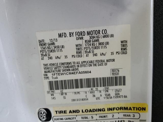 2014 FORD F150 SUPER - 1FTEW1CM4EFA05604