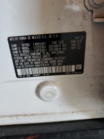 2022 HONDA HR-V SPORT 3CZRU5H14NM728344