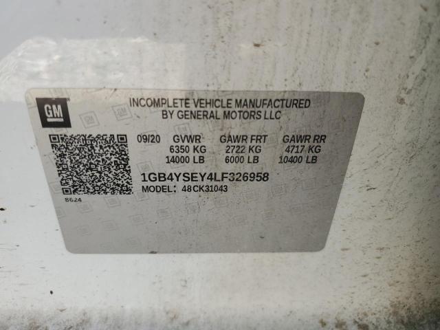 2020 CHEVROLET SILVERADO 1GB4YSEY4LF326958