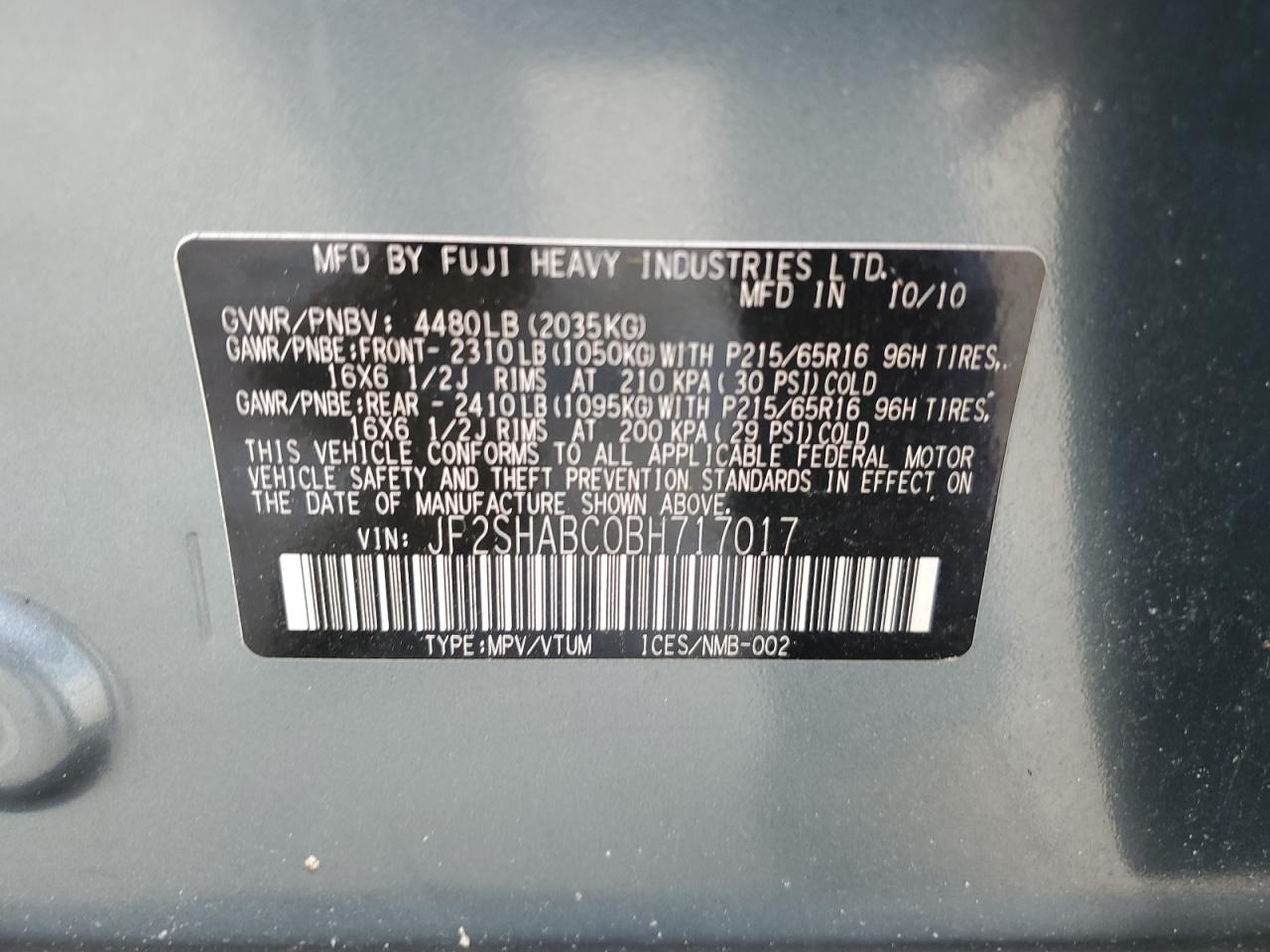 SUBARU FORESTER 2.5X