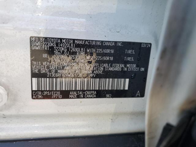 2024 TOYOTA RAV4 XSE 2T3E6RFV2RW061726